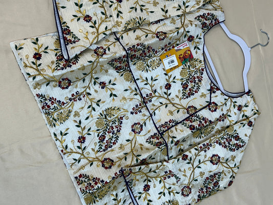 Raw silk blouse | long blouse by Kurti Connection USA