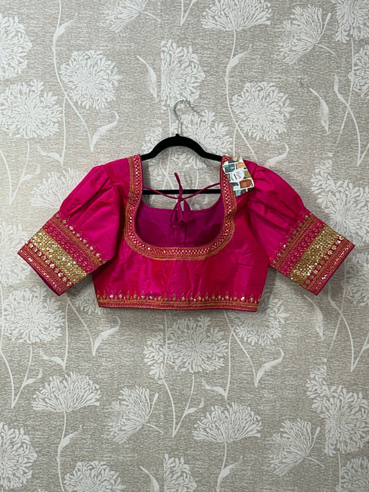 Silk blouse by Kurti Connection USA