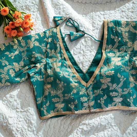 Brocade blouses by Kurti Connection USA