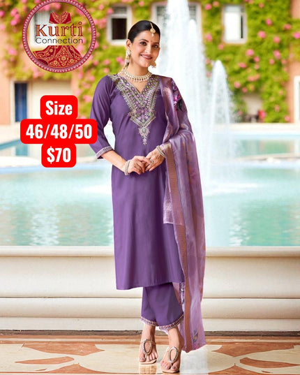 Malhar : Plus size Kurti sets by Kurti Connection USA