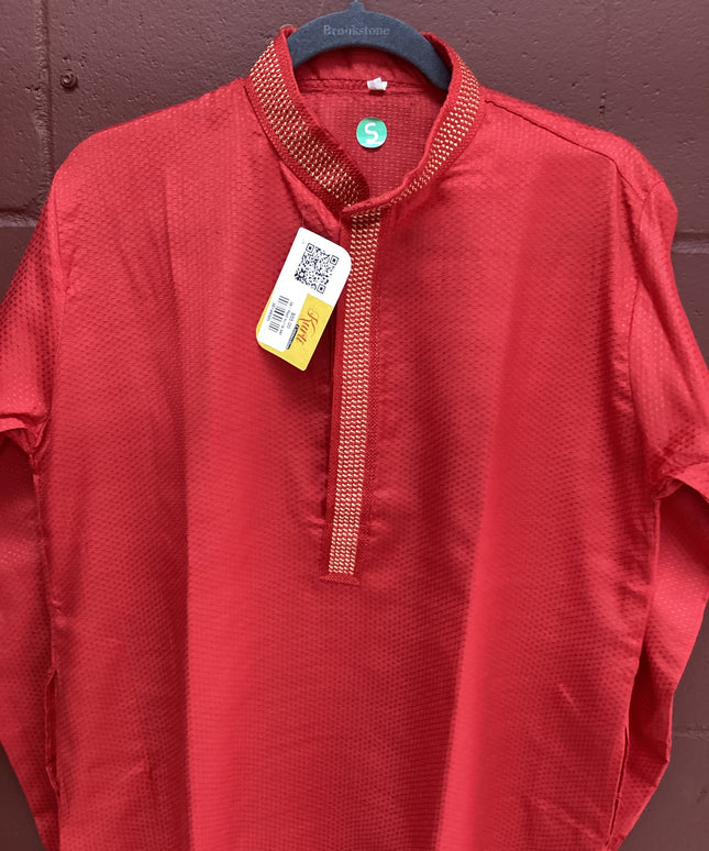Red mens kurta set