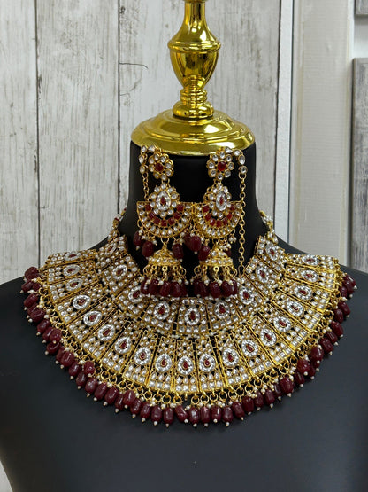 Bridal necklace set by Kurti Connection USA