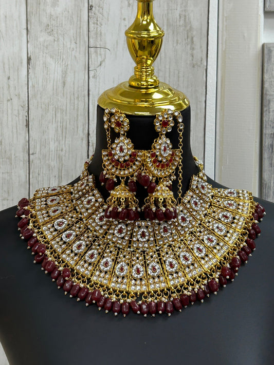 Bridal necklace set by Kurti Connection USA