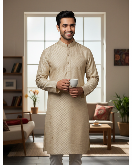 Light gold kurta pajama set