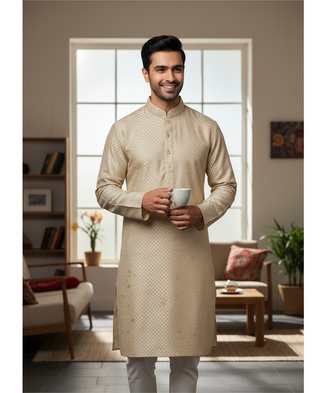 Light gold kurta pajama set
