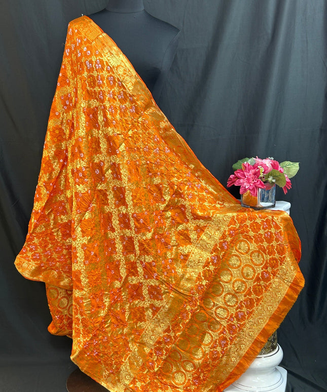 Bandhani gharchola dupatta by Kurti Connection USA