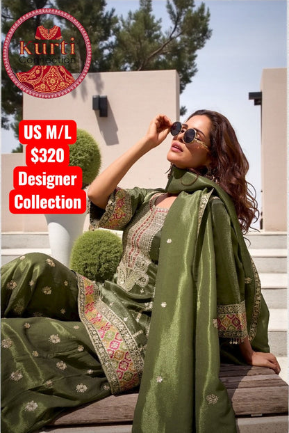 Gemini : Silk sharara sets by Kurti Connection USA
