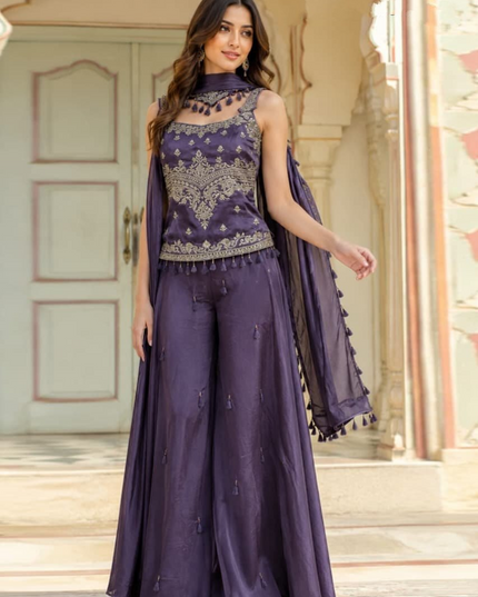 Indo western sharara suits