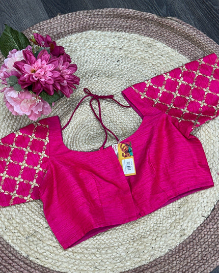 Dark pink blouse