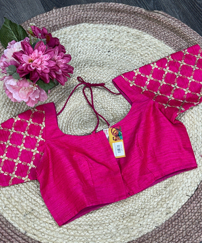 Dark pink blouse