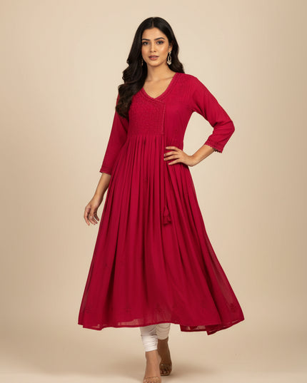 Rayon long kurti