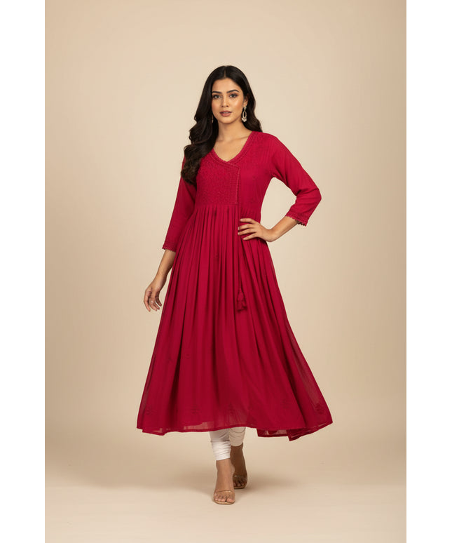 Rayon long kurti