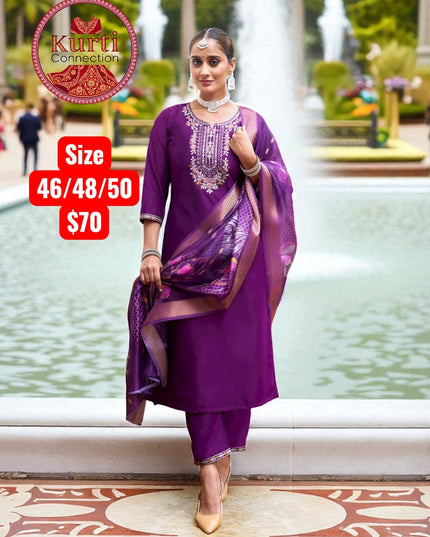 Malhar : Plus size Kurti sets by Kurti Connection USA