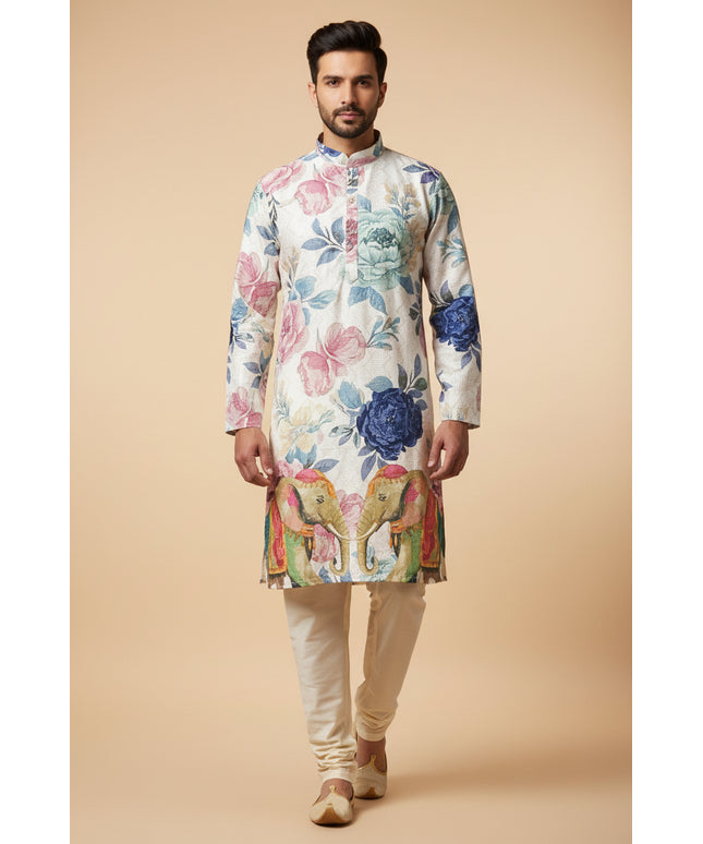 Digital print Mens kurta set