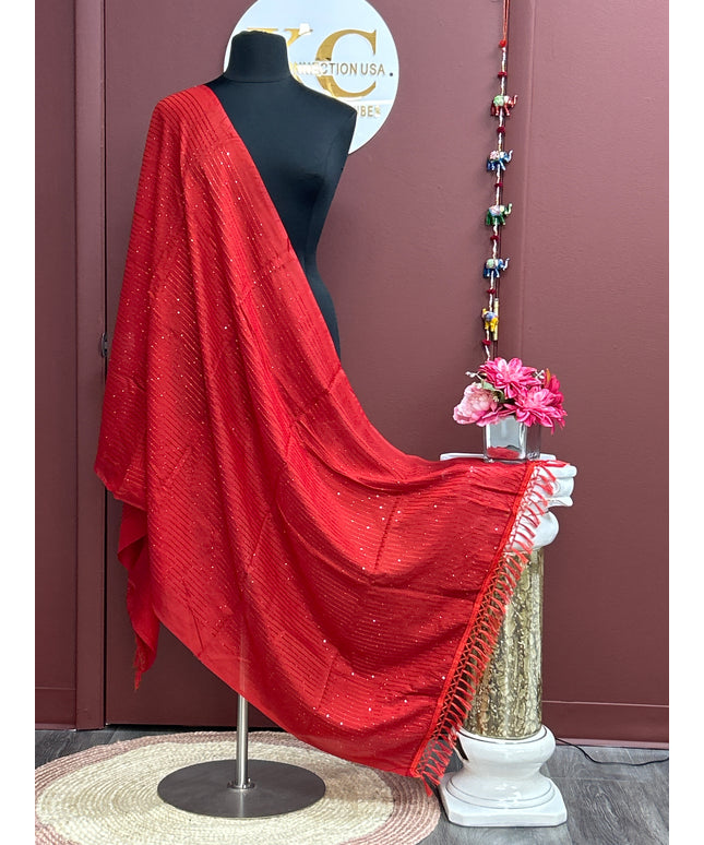 Maroon dupatta