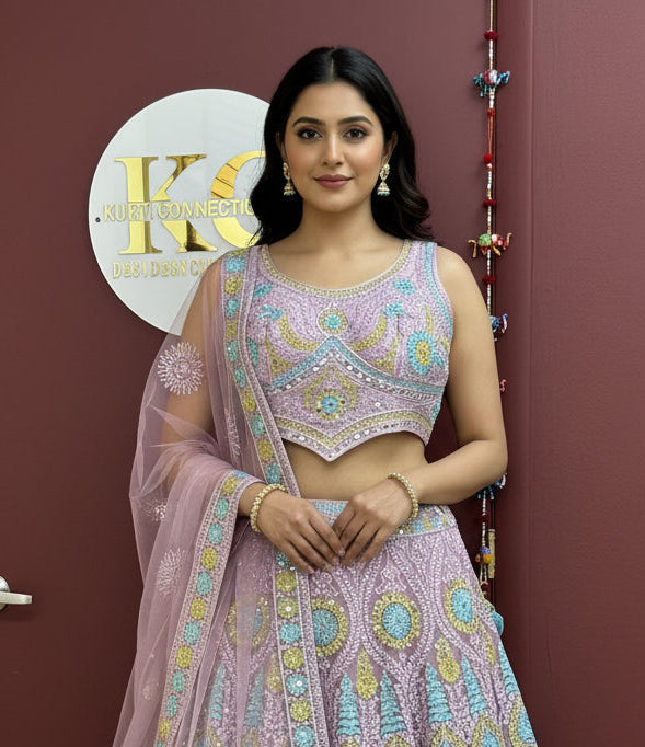 Light purple lehenga Choli set