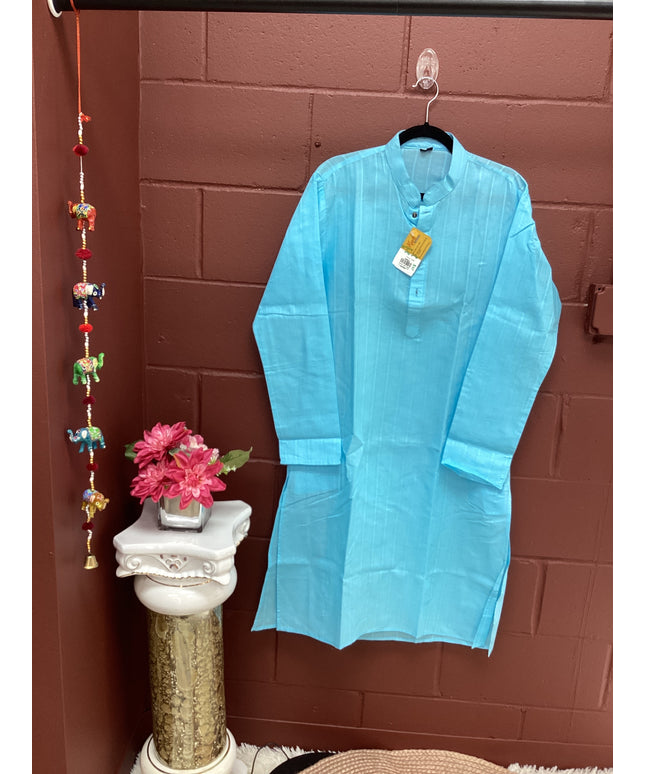 Blue ments kurta with pant