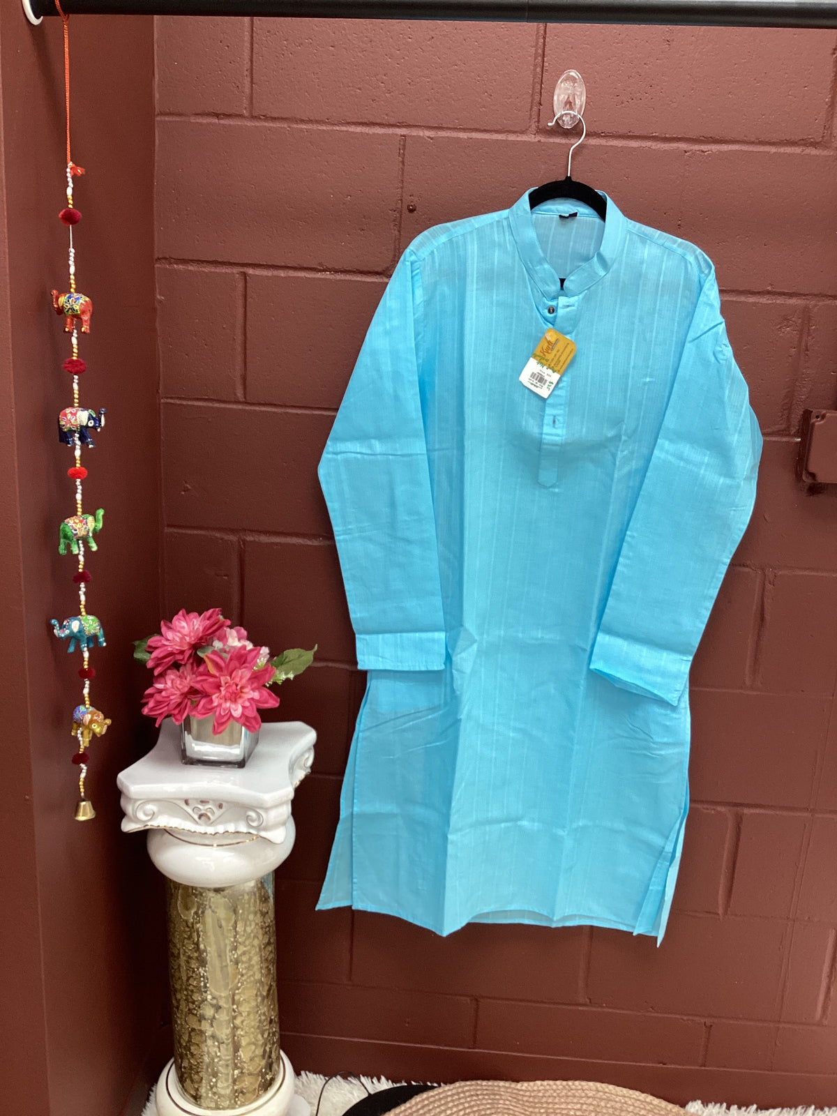 Blue ments kurta with pant