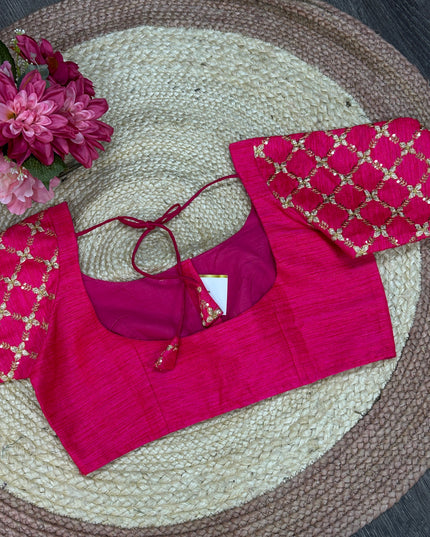 Dark pink blouse