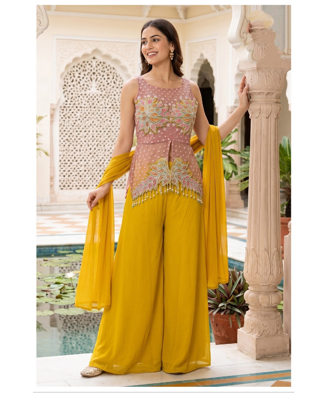 Indo western sharara set