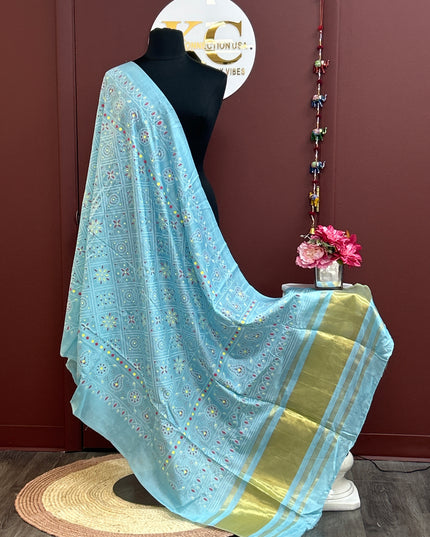 Gajji silk dupatta