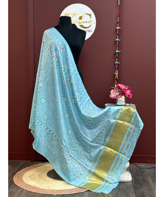 Gajji silk dupatta