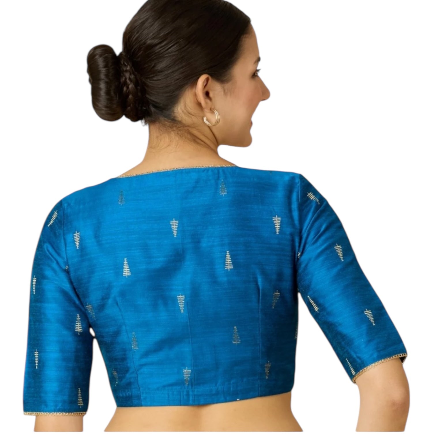 Teal blue blouse by Kurti Connection USA