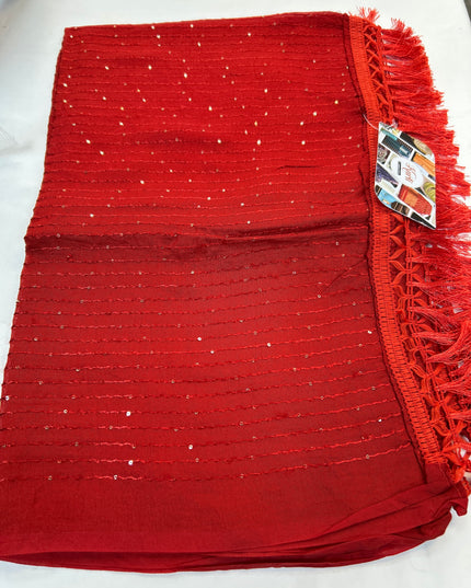 Maroon dupatta