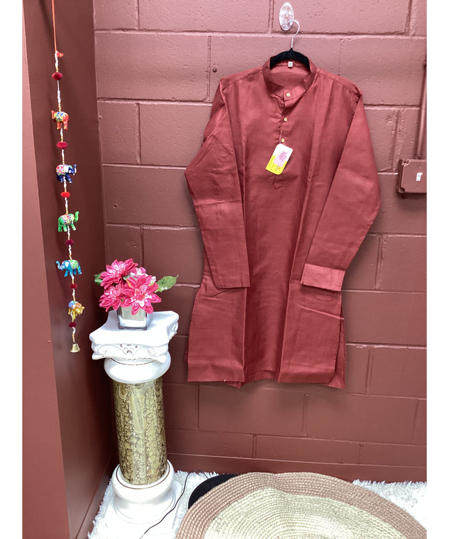 Brown mens kurta with pant