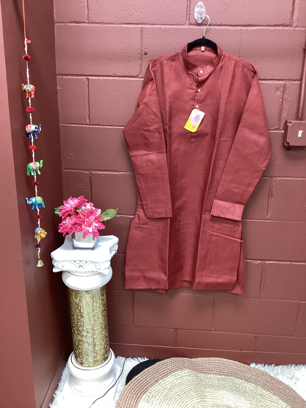 Brown mens kurta with pant