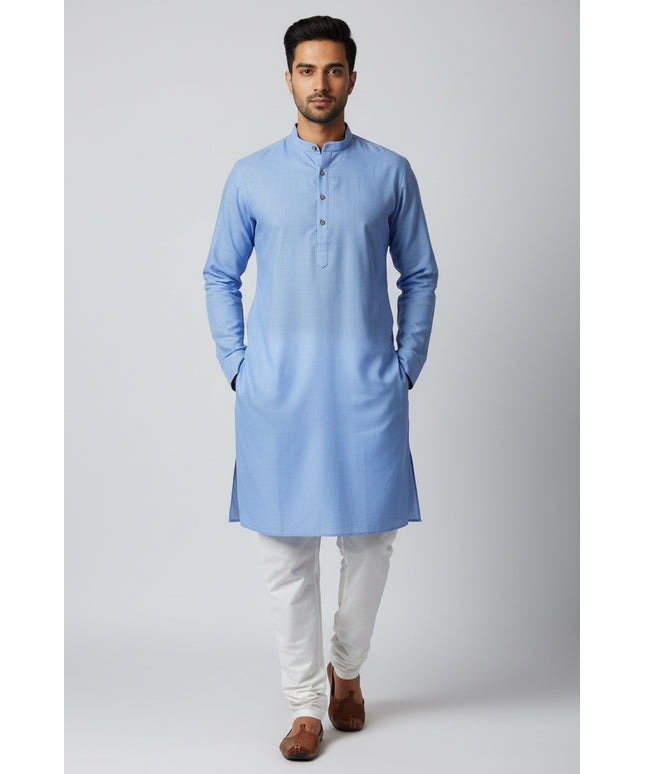Light purple cotton kurta pajama