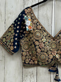 Rama blue blouse : heavy embroidery