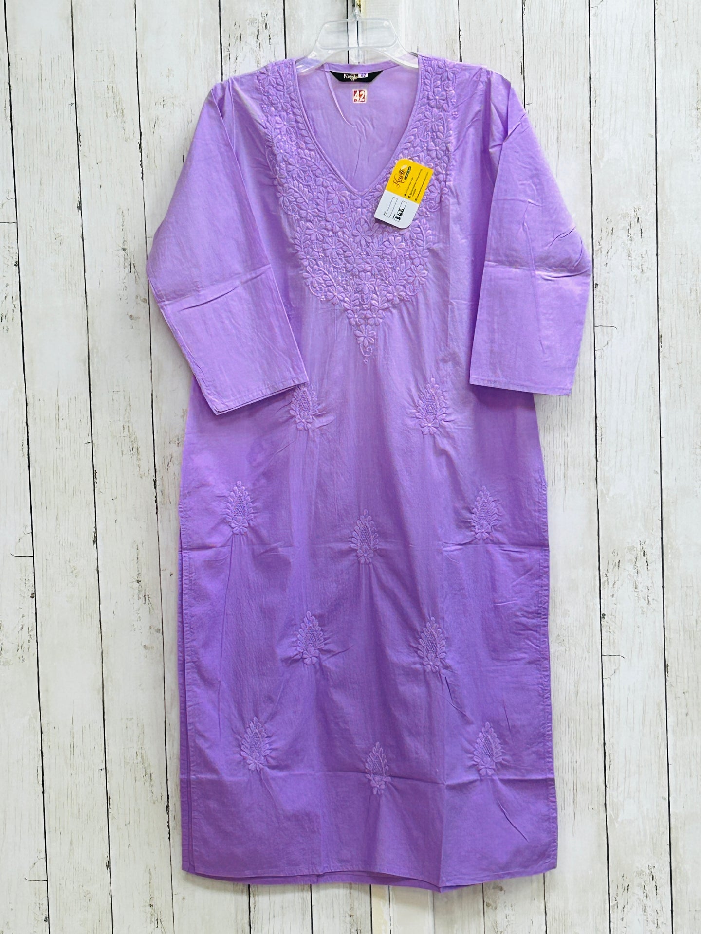 Cotton chikankari kurti