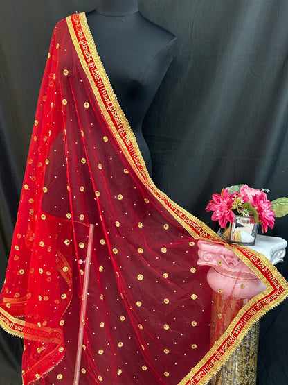 Wedding dupatta by Kurti Connection USA
