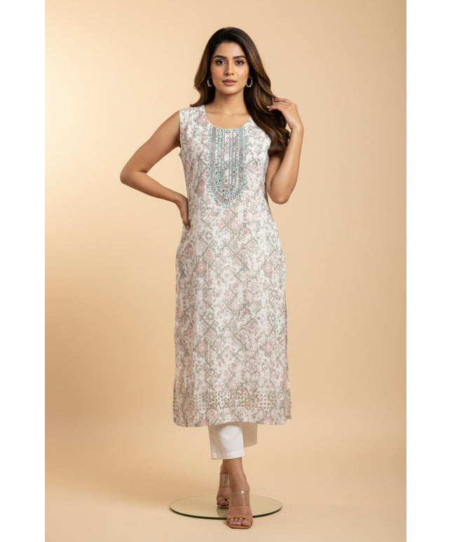 Chikankari work kurti