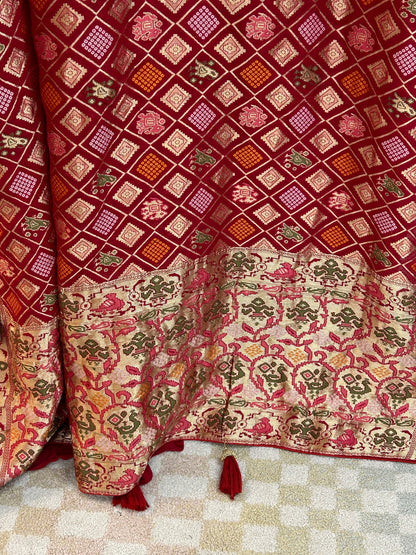 Bandhani patola saree