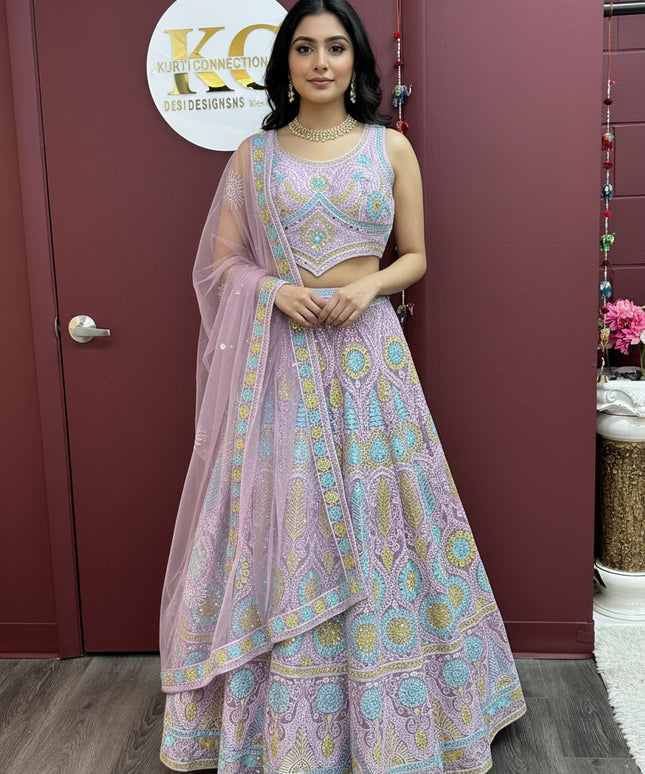 Light purple lehenga Choli set