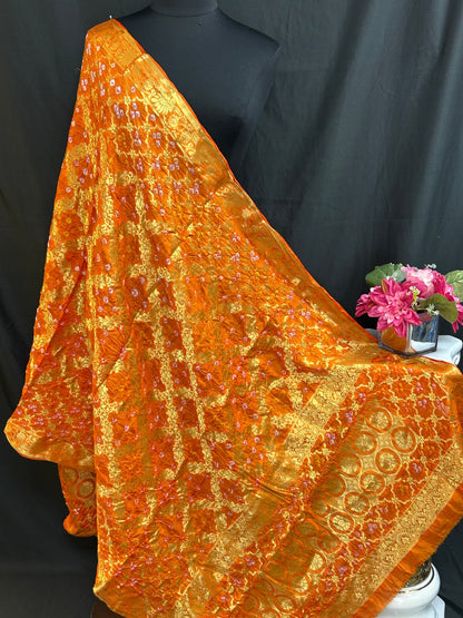 Bandhani gharchola dupatta by Kurti Connection USA