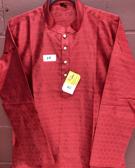 Maroon mens kurta with pant