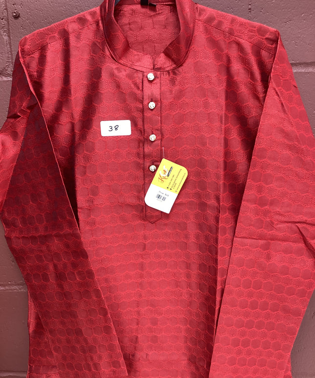 Maroon mens kurta with pant