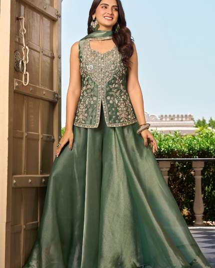 Indo western sharara set