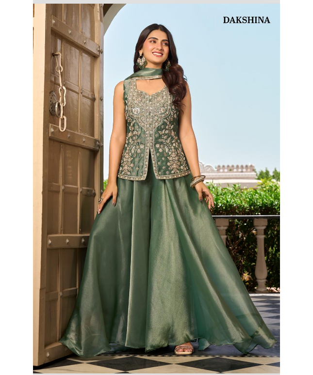 Indo western sharara set