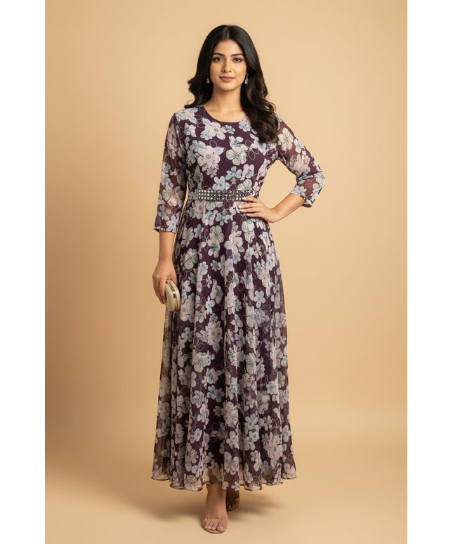 Georgette long kurti