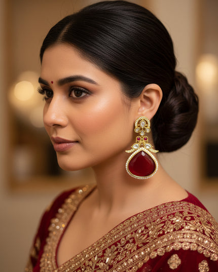 Kundan Polki earrings