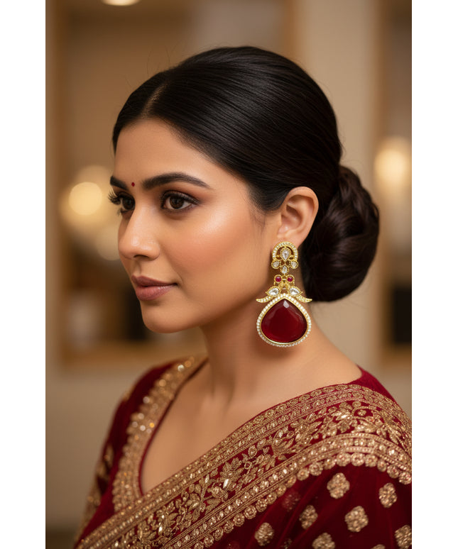 Kundan Polki earrings