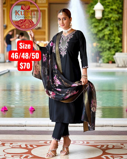 Malhar : Plus size Kurti sets by Kurti Connection USA