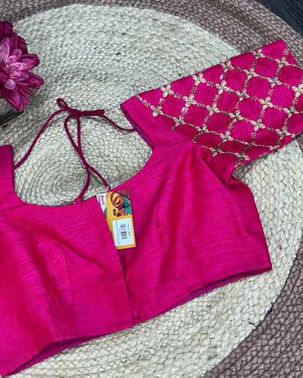 Dark pink blouse