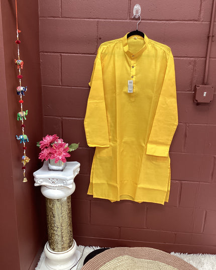 Turmeric shade mens kurta with pant