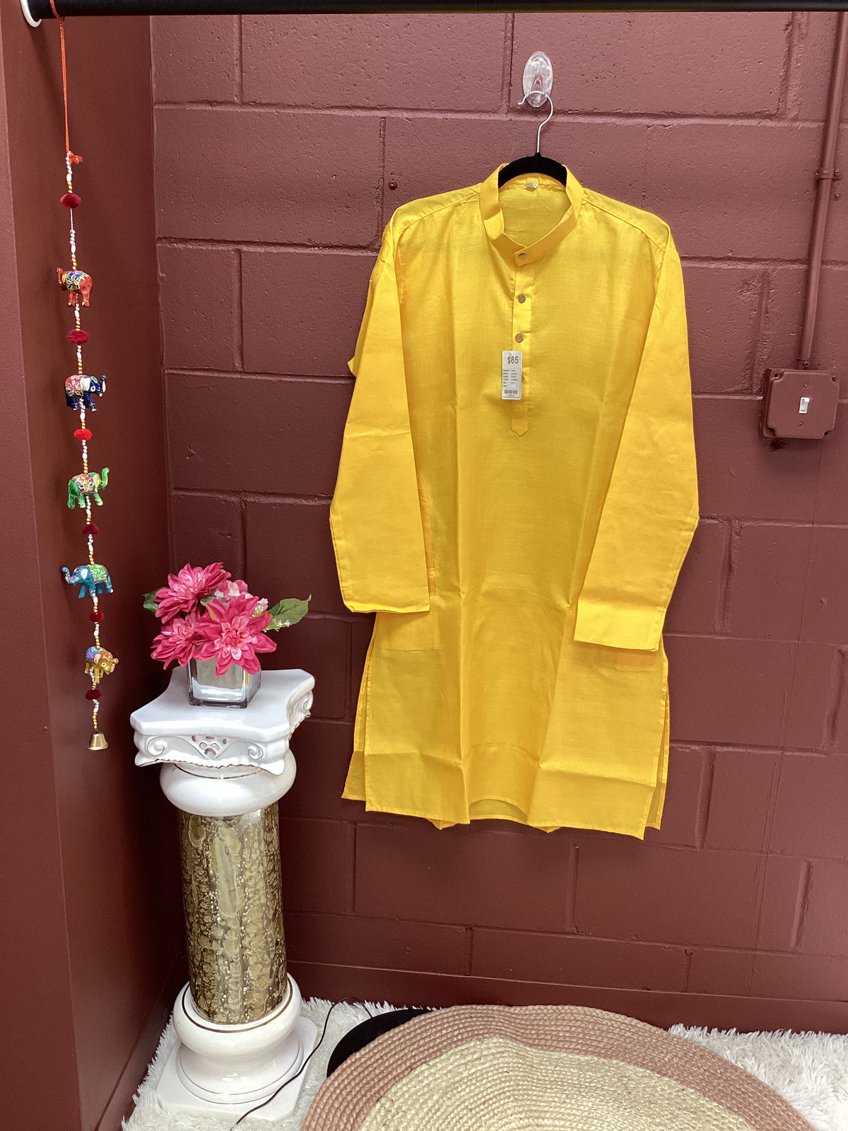 Turmeric shade mens kurta with pant