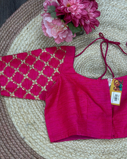 Dark pink blouse
